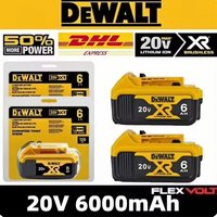 New 100% Original Dewalt 6Ah/5Ah 20V Power Tool Battery DCB206 DCB206 20V Battery DCB205 DCB200 air transport