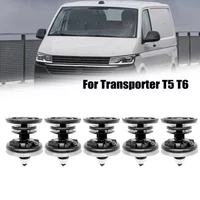 5x Car Interior Door Trim Panel Card Push Fastener Clip For VW Transporter Caravelle Multivan T5 T6 T6.1 2003 2004 2005 - 2022