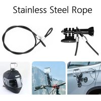 Camera Safety Lanyard Ropes for GoPro 13/12/11 Insta360 X4 DJI Sport Cameraf 30CM/60CM Stainless Steel Safety Rope Lanyard