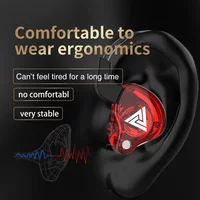 QkZ AK6 Dynamic Earphones HIFI Heavy Bass Earbuds In Ear Monitor Sport Noise Cancelling Headset Stereo Gaming Headphone with Mic