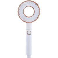 Black High Pressure 3 Modes Adjustable Shower Head With On/Off Pause Button Water Saving Spray Nozzles for Bathroom Accessories