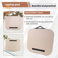 A08E-Desk Bed Cushion Knee Lap Handy Computer Reading Writing Table Tablet Tray Cup Holder Laptop Stand Cushion Desk Office Lapt