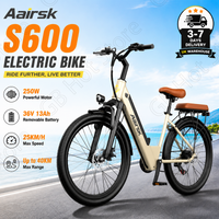 Aairsk S600 Electric Bike 250W Motor 36V 13Ah Removable Battery 26 Inch E-Bike with NFC Unlock 7 Speed Gear Urban Commuter Bicycle image 4