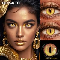 FUNSACHY Cosplay Dragon Contact Lenses for Eyes Anime Role Playing Lens Halloween Cosplay Black Contacts Yearly Cosmetics Pupils