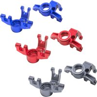HFLRC Aluminium-Lenkknöchel, C-Naben, Hintere Radnaben für ARRMA 1/8 Mojave 4X4 4S BLX RC Desert Truck, Upgrade-Teile, Rot, Blau