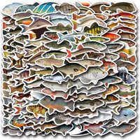 AliExpress NONE 110Pcs Deep Sea Fish Graffiti Stickers DIY Luggage Laptop Phone Guitar Car Bike Phone Decals Kids Toy 