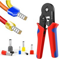 The 6-4A crimping tool is suitable for crimping 23-7AWGGG tube sleeve crimping plier set of wire head electrical tools