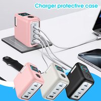 Silicone Protective Cover For Anker Zolo 140W Four-port Gallium Nitride Charger Dust-proof And Anti-fall Soft Sleeve Shell