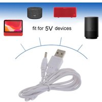 1m/2m/3m 5V Power Cord USB to 3.5mm x 1.35mm Barrel Jack Adapter Connector Charging Cable Plug Not Support 12 Voltage