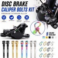 Titanium Alloy Bicycle Disc Brake Pad Pin Screw Set XT XTR M4 Fixing Bolt Lock Clip Cycling MTB Road Bike Lightweight Hardware