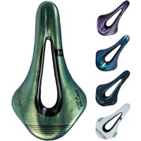 AliExpress PLSELIS Bicycle Saddle PS-2046 carbon fiber base/rails, multi-color, lightweight, suitable for ROAD GRAVEL