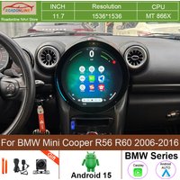 2026 latest model 11.7 INCH Android 15 For BMW Mini Cooper R56 R60 2006-2016 Carplay Car Navigation Stereo Multimedia Player