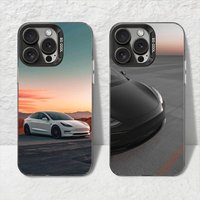 New Electric T-Teslaes Phone Case For IPhone 11 12 13 14 15 16Pro Max Plus Protect Plating Phone Cover