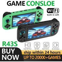 FUNKIDDY R43S Retro Handheld Video Game Console Open Source Linux System 4.3Inch IPS Screen Portable Pocket Video Gaming Player