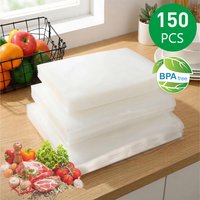 Vacuum Sealer Bags for Food, 150 Pcs (3 Sizes Combo), BPA Free, Food Storage for Freezer Sous Vide Meal Prep, Food preservation
