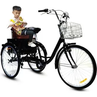 Stylish New Multifunctional Pedal Tricycle with Shopping Cart Tricycle 24 Inch