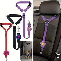 Pet Safety Car Towing Rope Retractable Pet Car Safety Leash Ring Design Dog Cat Lead For Car Headrest