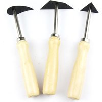 3PCS Tungsten Steel Knife Pottery Clay Trimming Scraper Ceramics Modling Tool Clay Sculpture Fettling Tools