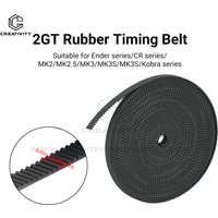 GT2-6mm Open Timing Belt for Anycubic Elegoo Flashforge 2/5/10M Free Cut Rubber Synchronous Belt for 6mm Pulley 3D Printer Parts