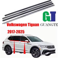 4PCS Car Chrome Weatherstrip Glass Window Molding Trim Seal Belt Compatible with Volkswagen Tiguan 2017-2025 5NG837477
