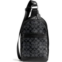 COACH Charles PVC Crossbody Bag Sling Bag Men's Black Gray 54787-CQBK
