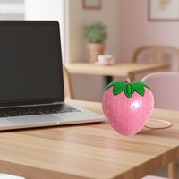 Mini Pink Strawberry Wired Mouse USB Small Optical PC Computer Game Mouse Girls Gift Mause For Office Laptop Desktop