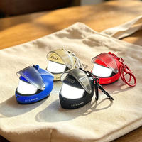 3D Mini Luminous Motorcycle Helmet Keychains LED Glowing Flip-Up Mask Helmets Keyring Pendant for Unisex Motorcycle Lovers