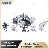 4PCS Suspension Steering Hub Portal Axle Housing Drive MOC Building Block Technical Bricks Assembled Parts For 92908 11950 32495