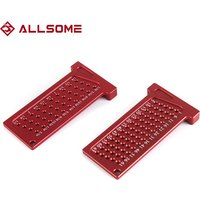 Precision Square Woodworking 65mm T Ruler Measuring Marking Aluminum Alloy Hole Positioning Crossed-out Hole Marking Gauge