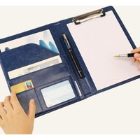 A5 Organizer Folder University Folders Portfolio Leather Clipboard Document Organizer Holder File Folder Clipboard for Office