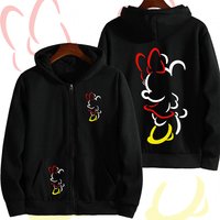 Mickey Minnie Mouse Cartoon Anime Men Zipper Hoodie 2026 New Casual Women Sweatshirt Spring Autumn Cute Couple Jackets Coat