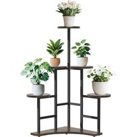 5 Tiers Wooden Plant Stand Holder Tall Corner Flower Display Rack Organizer Shelves