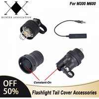 WADSN Airsoft Flashlight Metal Tail Cap Dual Function Pressure Switch Cover SF M300 M600 Flashlight Hunting Light Accessories