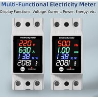 ZS-6035VAKW Multi Functional Electricity Meter Digital LED Display Energy Meter Real-Time Voltage Current Frequency Power Meter