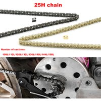 25H chain with Spare Master Link 47cc 49cc 2 Stroke Engine ATV Quad Go Kart Dirt Pocket Mini Motor Bike Motorcycle section