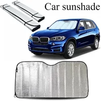 Car Sunshade Foldable Retractable UV Protection Car Sunshade - Front Rear Window Curtain + Windshield Visor Cover