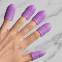 5Pcs Wearable Nail Soakers Pad Holder Reusable Silicone Soak Off Caps UV Gel Polish Remover Manicure Removal Tool