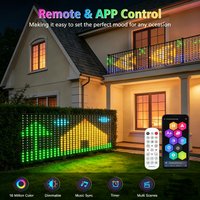 Guirlandes lumineuses d’extérieur à 600 LED, avec contrôle via application, mode musical, indice de protection IP65, étanches, pour décorations de Noël et d’extérieur.