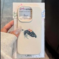Floral Sea Turtle Watercolor Pattern Phone Case For iPhone 17 16 15 14 Pro Max Plus 16E 11 12 13 Pro XR X XS 17 Air Soft Cover