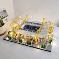 German Stadium DIY Building Blocks Set: Realistic 3D Model, - Perfect for Sports Fans, Home Decor and Gifting