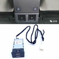 Car USB Type-C Car Fast Charger Connection Harness LED light For Toyota CAMRY Highlander Seine Camry Corolla RAV4 Yaris 18-2023