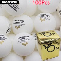 Original SANWEI Table Tennis Balls ABS New Material Professinal 40+ Seamed Ping Pong Balls for Competition & Training Durable