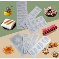 Meibum Sugarcraft Silicone Pad Butterfly and Leaves Design Lace Mat Silicone Cake Molds Chocolate Dessert Decorating Tools
