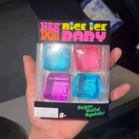 New Needoh4 color ice cube shaped sensory toy, super solid adult anxiety relief, relaxation and decompression toy