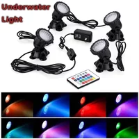 1-6 Bulb Sets LED Underwater Light IP68 RGB Lamp Underwater Spot Light Remote Control for Swimming Pool Fountains Pond Aquarium