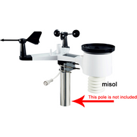 misol weather station with RS485 port, 4 wires cable, with cable length (10 meter),WH65LP