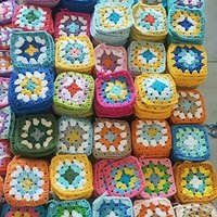 Handmade Diy Woven Hollow Grandmother Squares Can Be Used for Coasters Placemats Blankets Handmade Crocheted Flower Squares