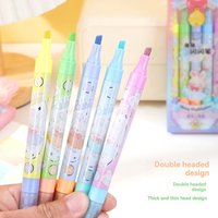 Colors Aesthetic Star Glitter Highlighters Shiny Scrapbook Doodle Pen Notebook Highlight Markers Pen Kawaii Stationery cute pens