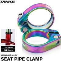 TANKE Seat Post Clamp MTB Road Bike 31.8 34.9mm Mountain Aluminum Alloy Ultralight Mountain Bicycle Seatpost Clamps Cycling Part