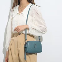Genuine Leather Bag Luxury Women's Crossbody Bags Female Solid Color Clutch Phone Bags Shoulder Bag Messenger
